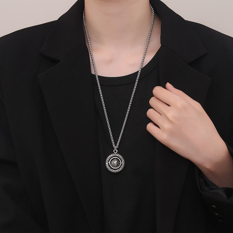 Copper Spiritual Necklace With Rotatable Pendant | Luck & Healing