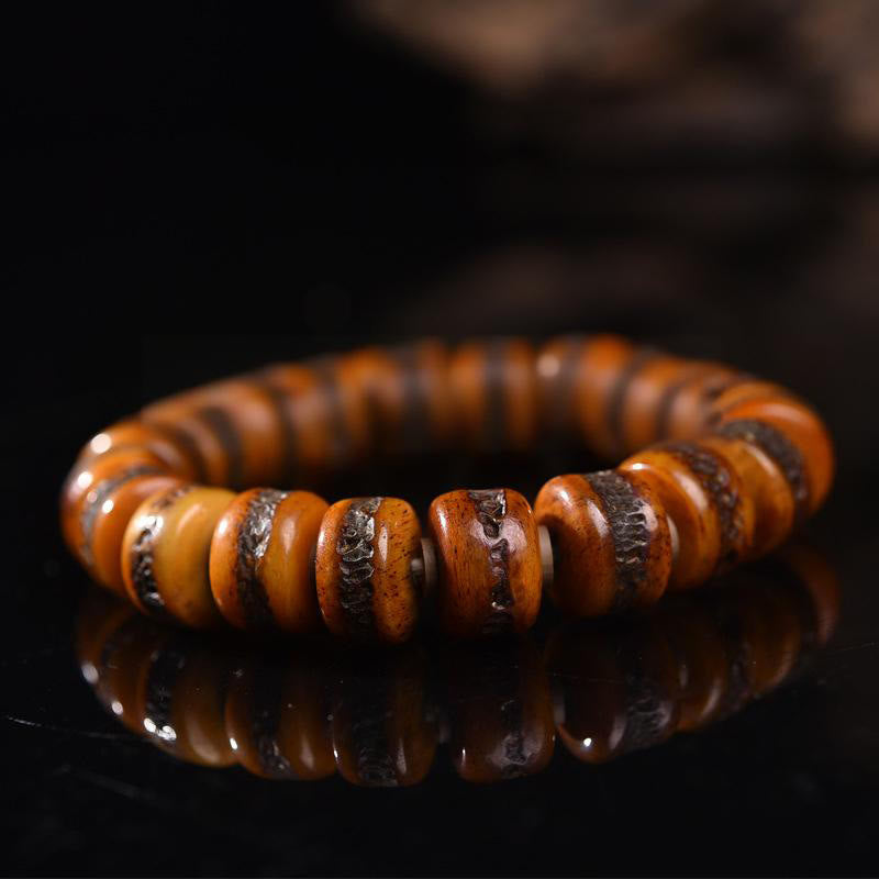 Buddha Stones Tibetan Bone Beads Skull Balance Bracelet