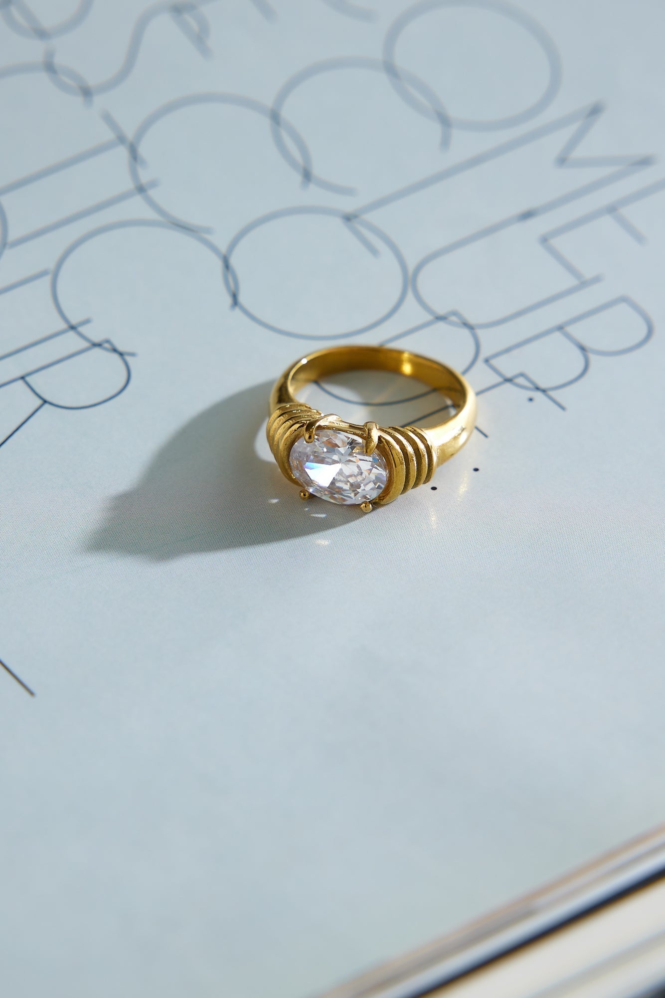 18k Gold Plated the Only Girl Ring Gold