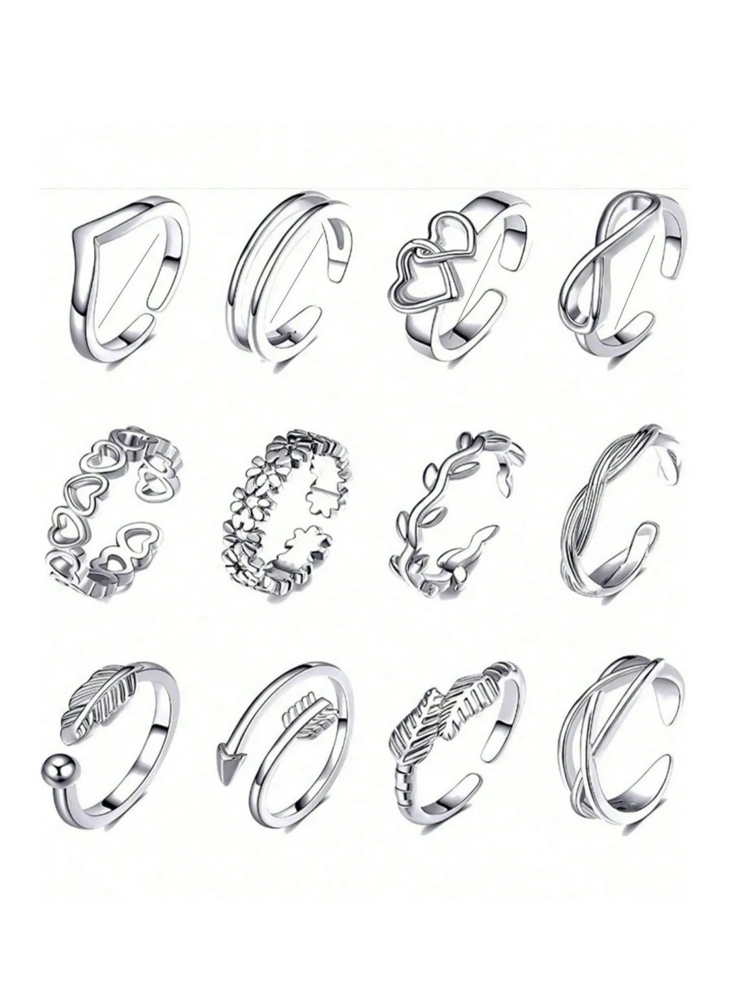 Quetzalli Celestial Toe Ring Set