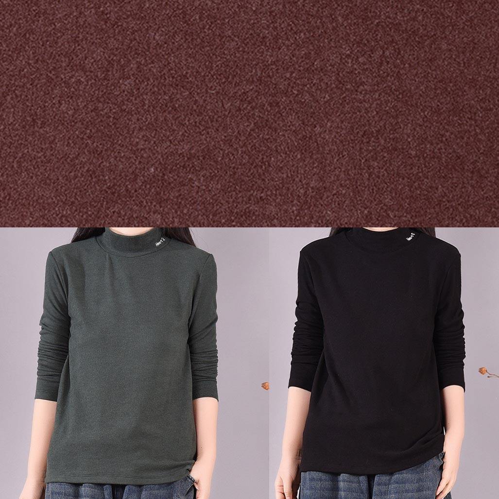 High Neck Spring Blouse Tutorials Blackish Green Blouses