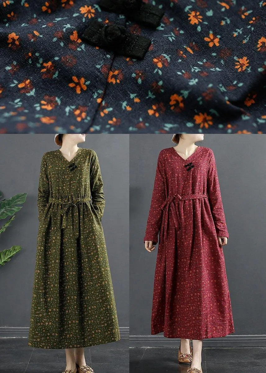 Natural V Neck Clothes for Ideas Navy Print Maxi Dresses