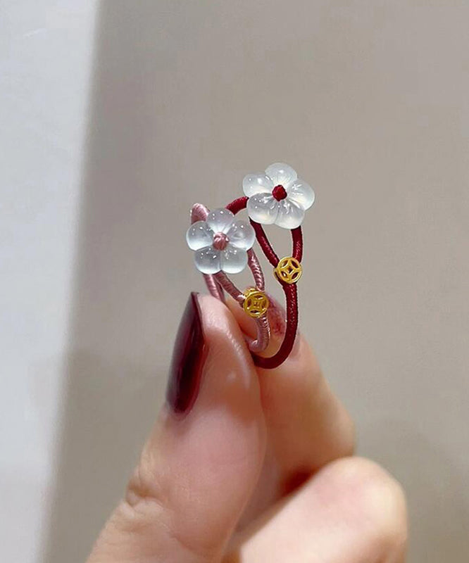 Chinese Style Mulberry Hand Woven Glaze Rings