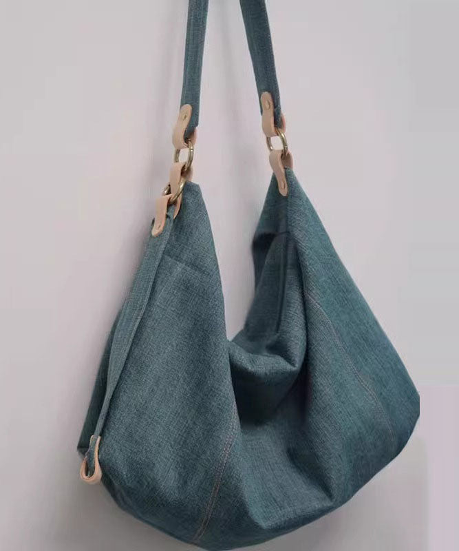 Denim Blue Durable Cotton Messenger Bag