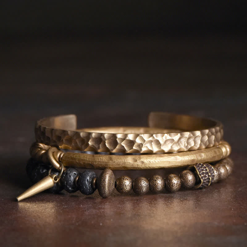 8mm Lava Rock Copper Spiritual Balance Bracelet