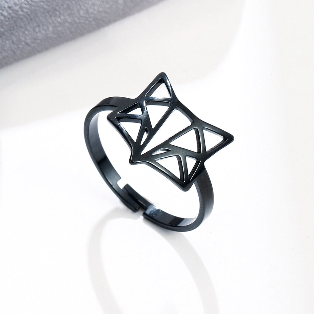 Origami Fox Rings - Adjustable