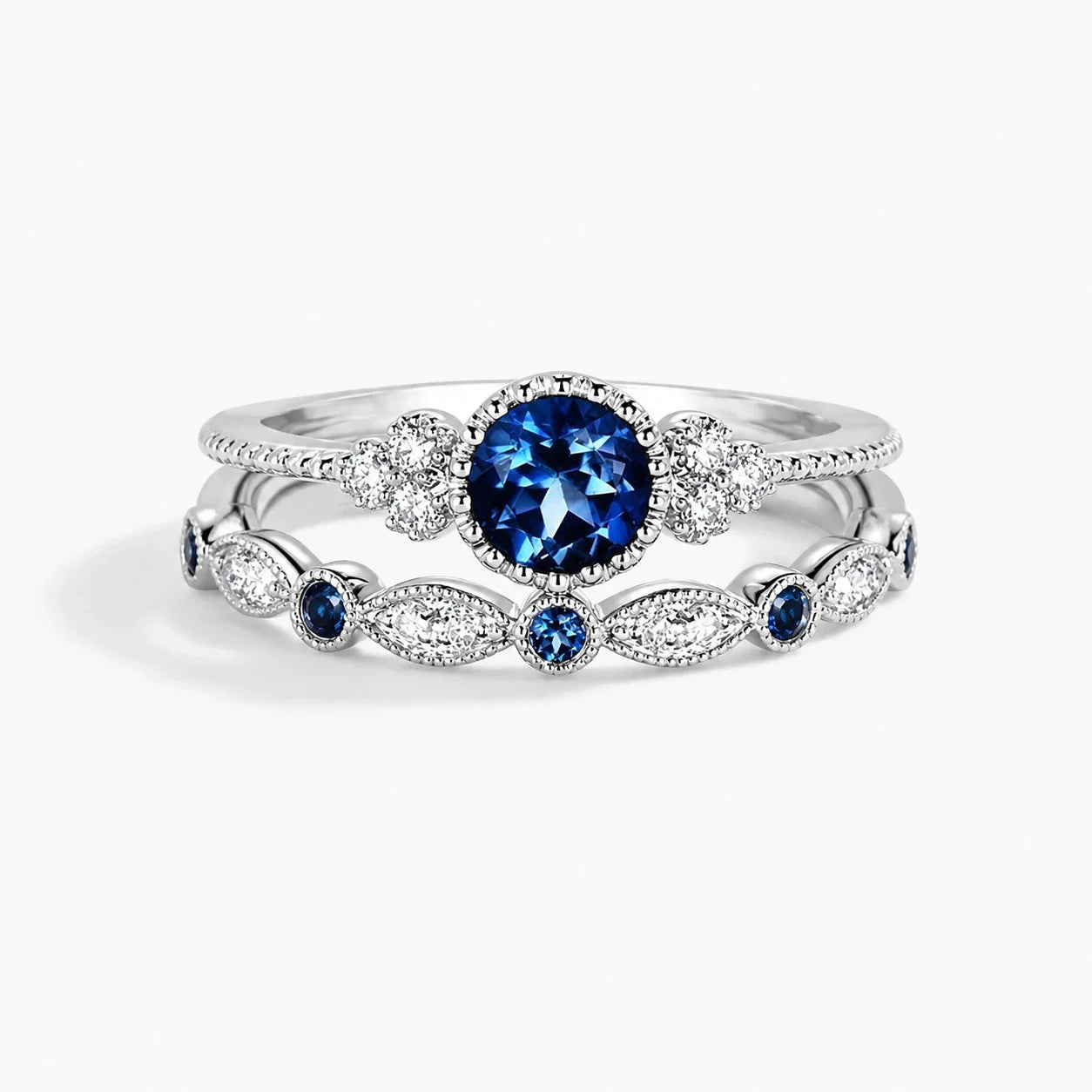 Celestial Elegance Crystal Ring Set
