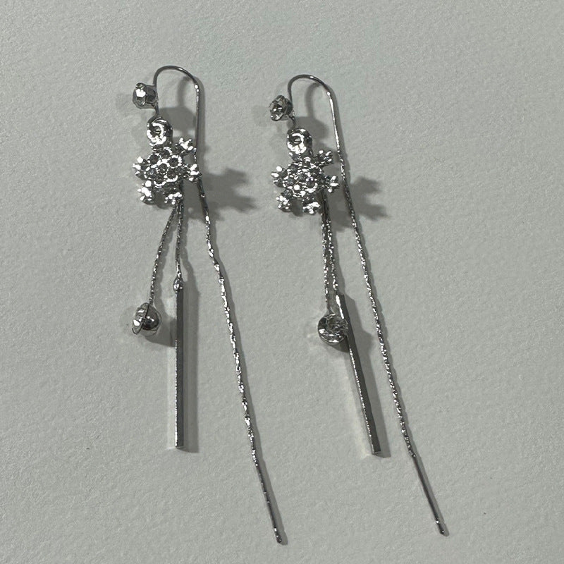 Anahita Snowflake Drop Earrings