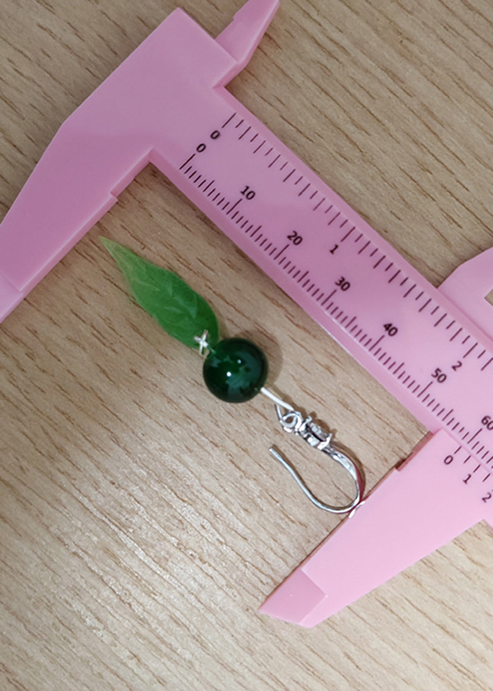 Leaf Leaf Acrylic Turquoise Drop Earrings