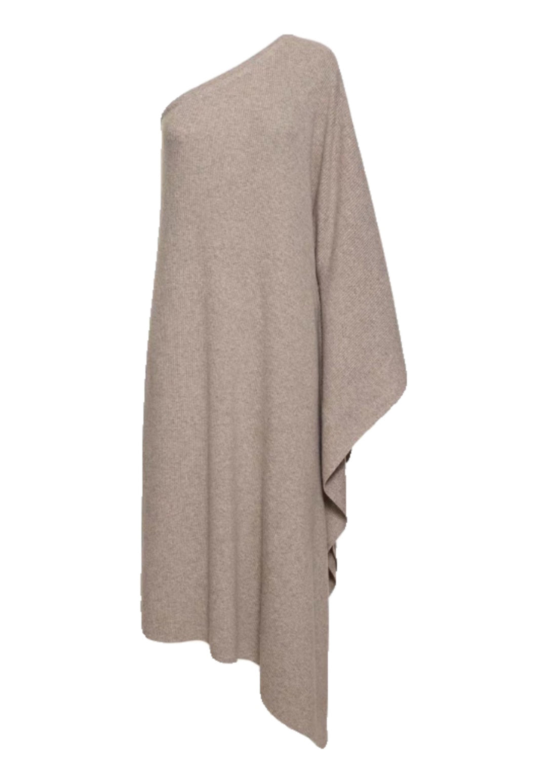White Oatmeal Cold Shoulder Knit Maxi Sweater Dresses Fall