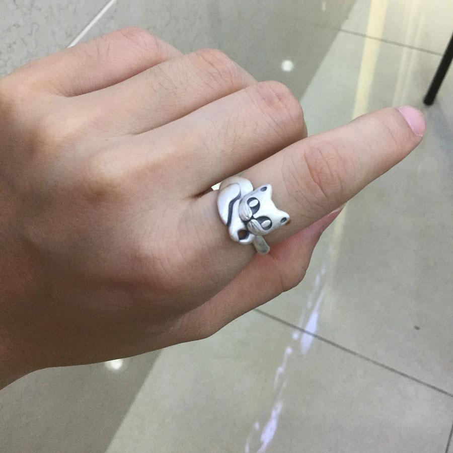 Kitty Cat Sterling Silver Ring