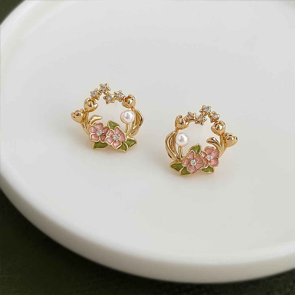 Spring Wreath Earrings