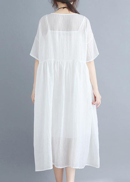 Summer White Two-piece White Dress