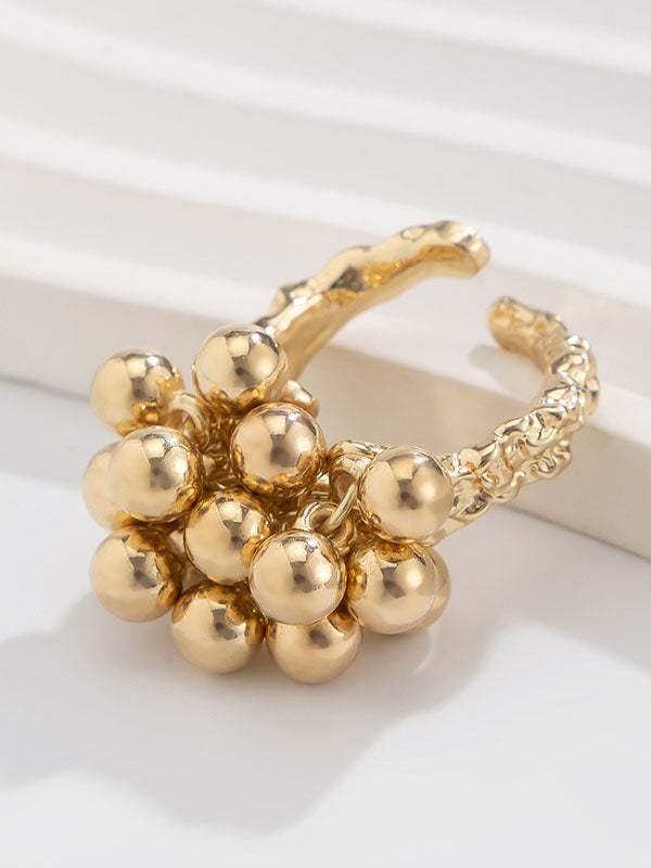 Beaded Geometric Color Rings Accessories