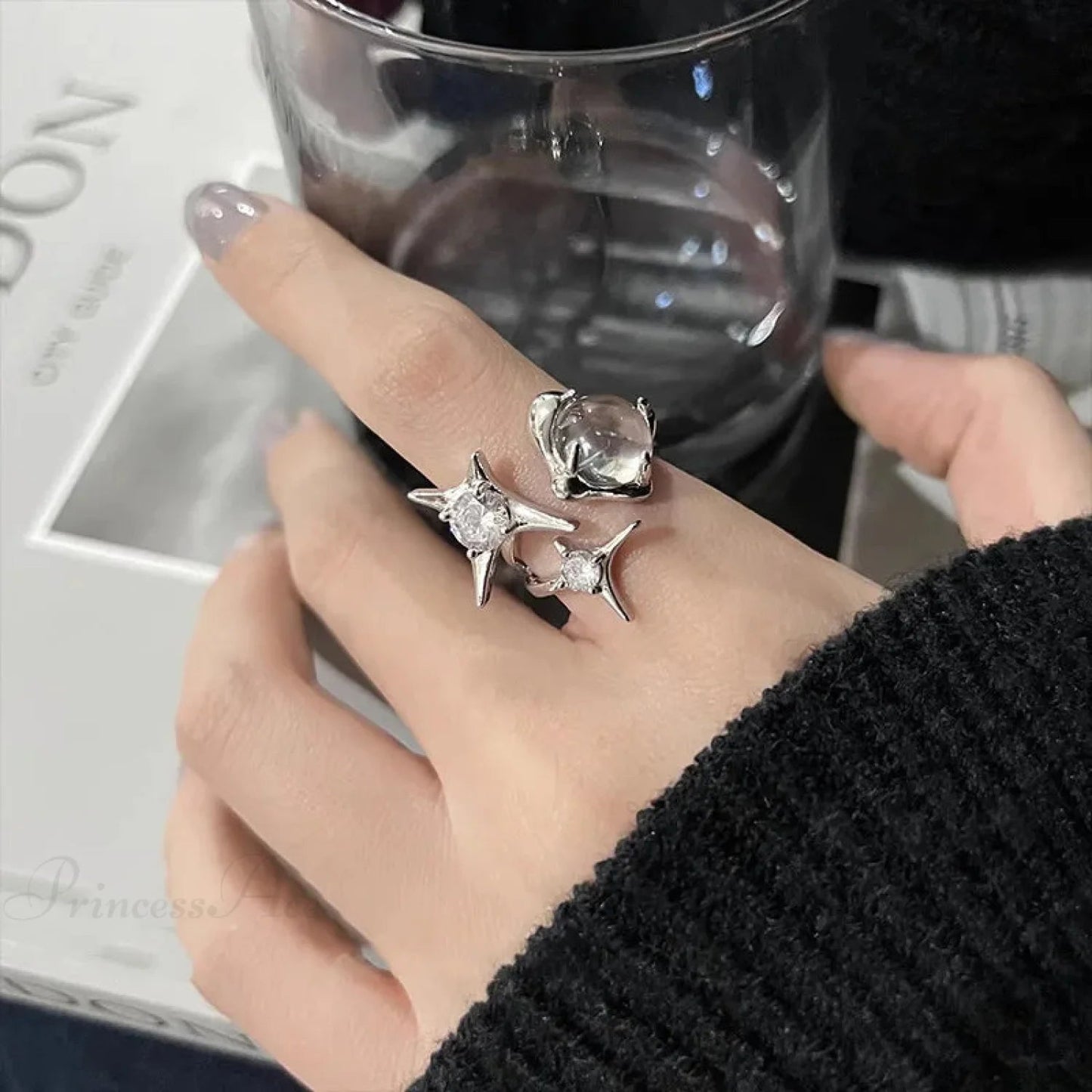 Dark Gothic Crimson Ring
