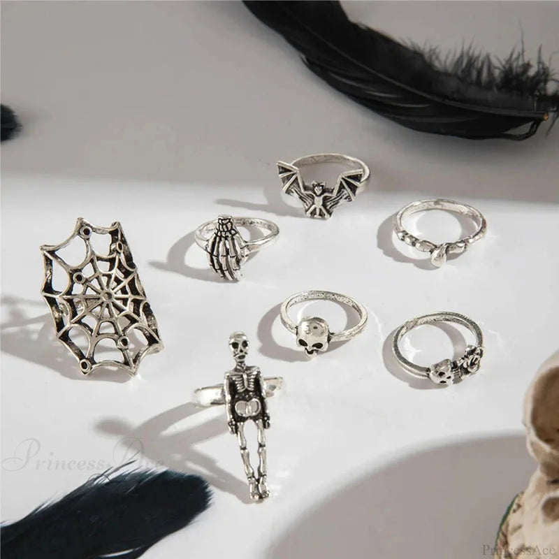 Rebel Bones Arachnid Dark Ring