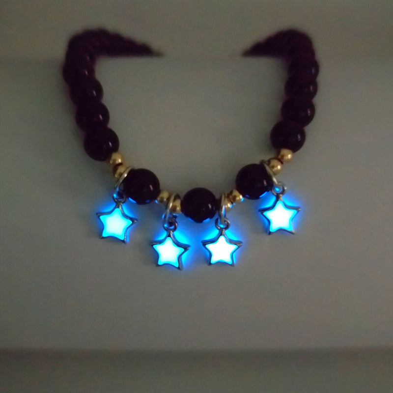 Luminous Lotus Energy Bracelet - Glow-in-the-dark Natural Stone Healing