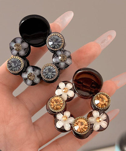 Fine Acrylic Pearl Zircon Hairpin Two-piece Set