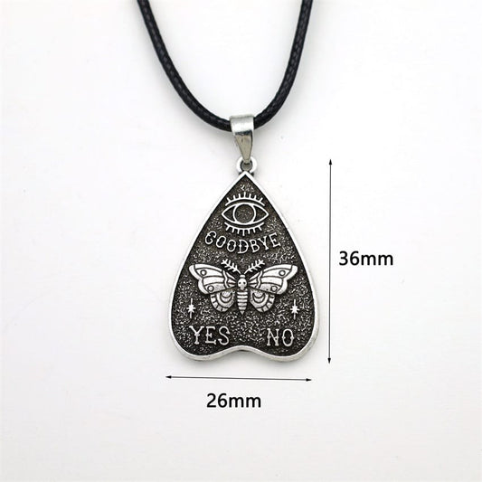 Ouija Yes No Moth Necklace