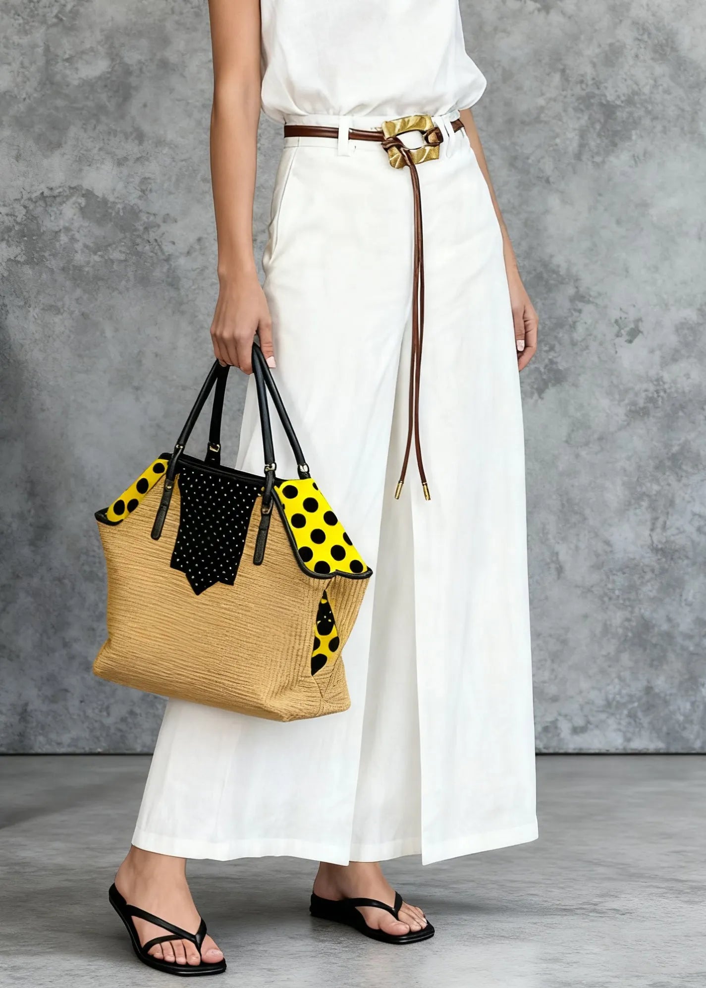 Italian White Peter Pan Collar Tops and Side Open Skirts Linen Two Pieces Set Summer