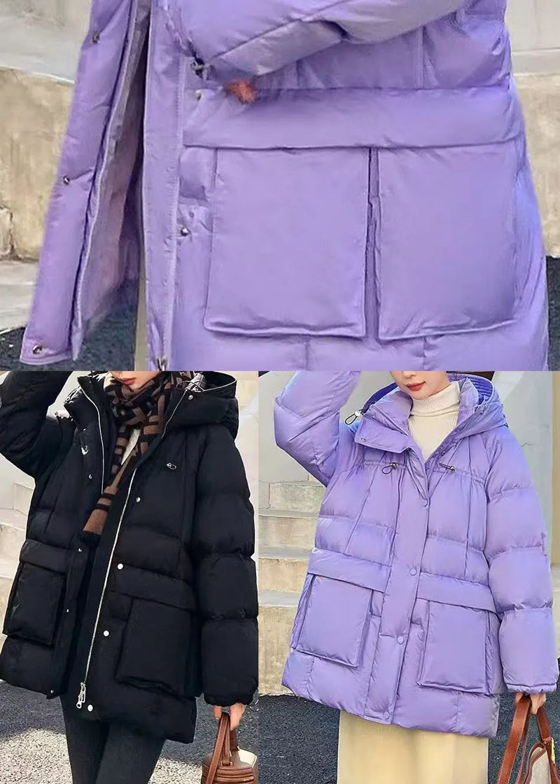 Black Duck Down Down Coats Oversized Big Pockets Winter