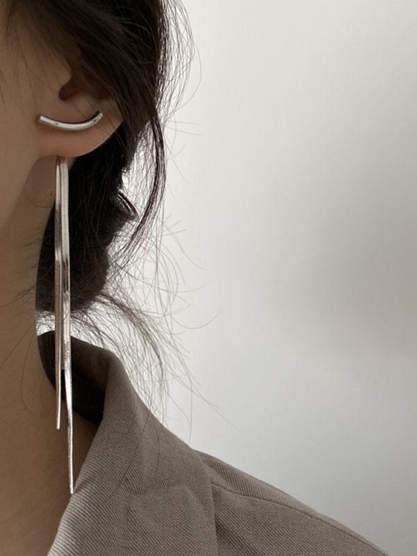 Korean-style Shiny Color Earrings Accessories