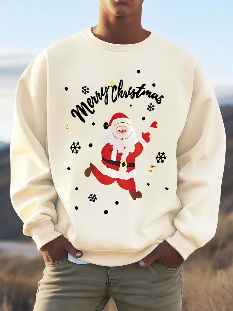 Sweatshirt with Christmas Motif Cotton Merry Christmas Design