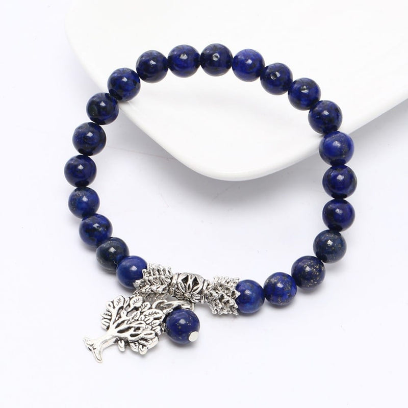 Lapis Lazuli Tree of Life Awareness Bracelet