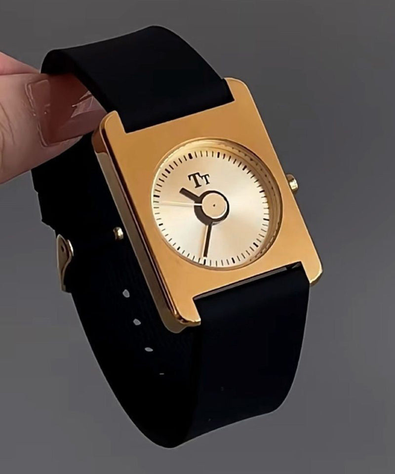 Silk Silicone Rubber Quartz Movement Square Watches