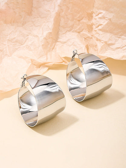 Geometric Shiny Color Earrings Accessories