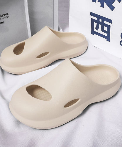 Comfy Orange Hollow Out Slippers Shoes for