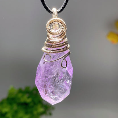 1.5 Inch Amethyst Citrine Rose Quartz Healing Pendant