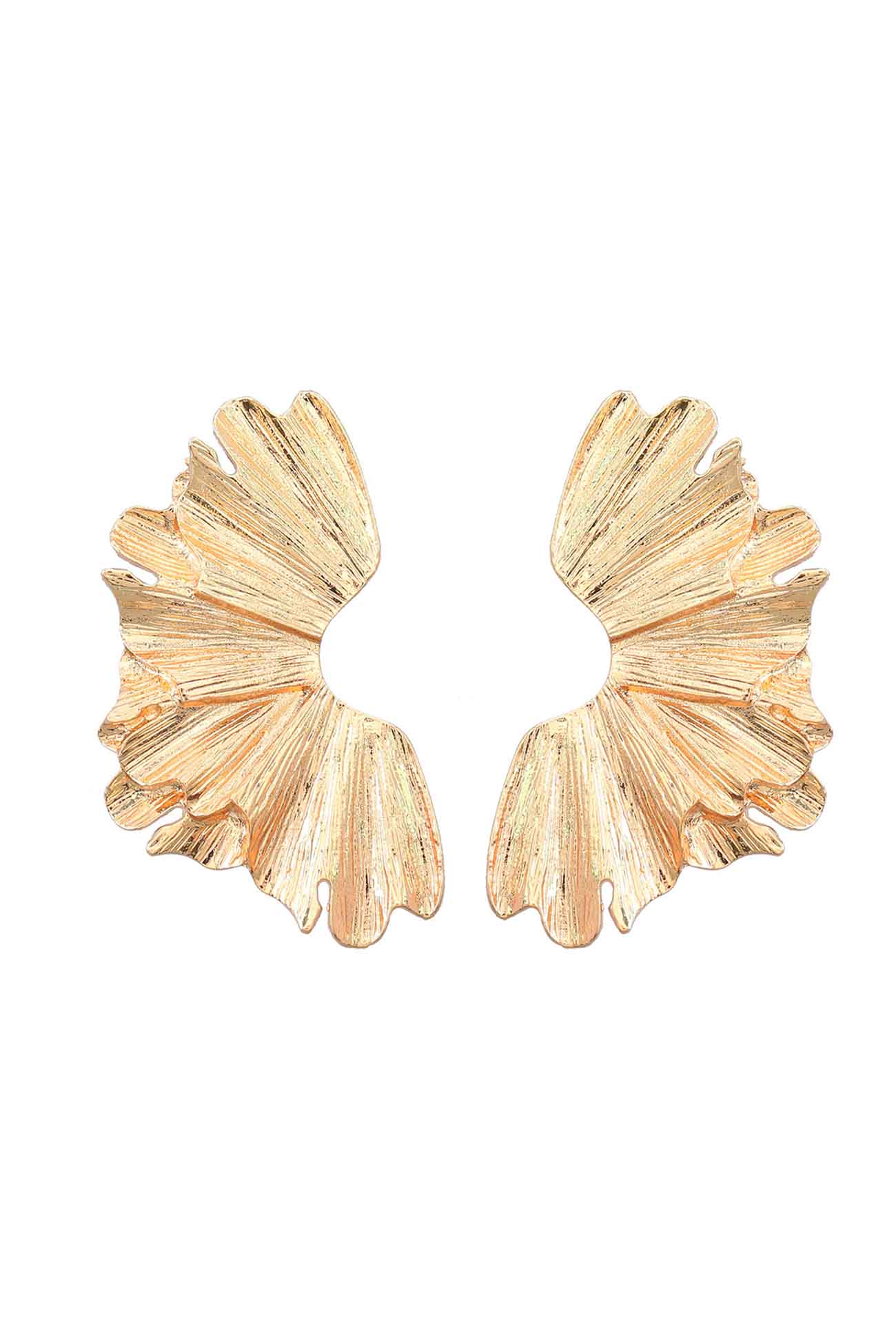 Metallic Flowers Earrings