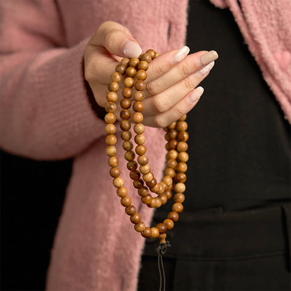 108 Beads Lightning Strike Peach Wood Protection Bracelet