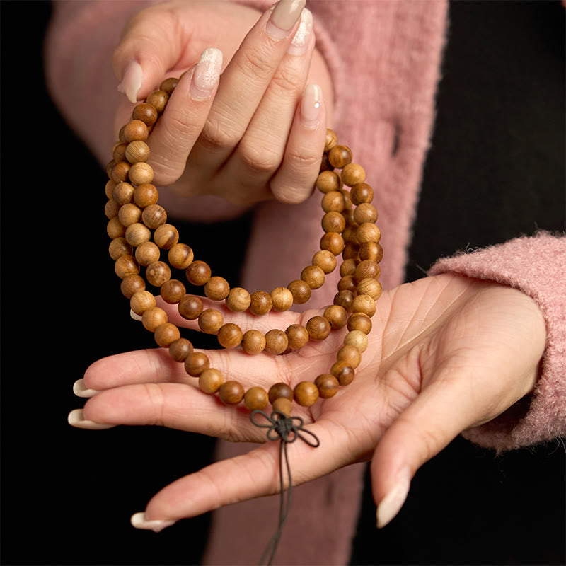 108 Beads Lightning Strike Peach Wood Protection Bracelet