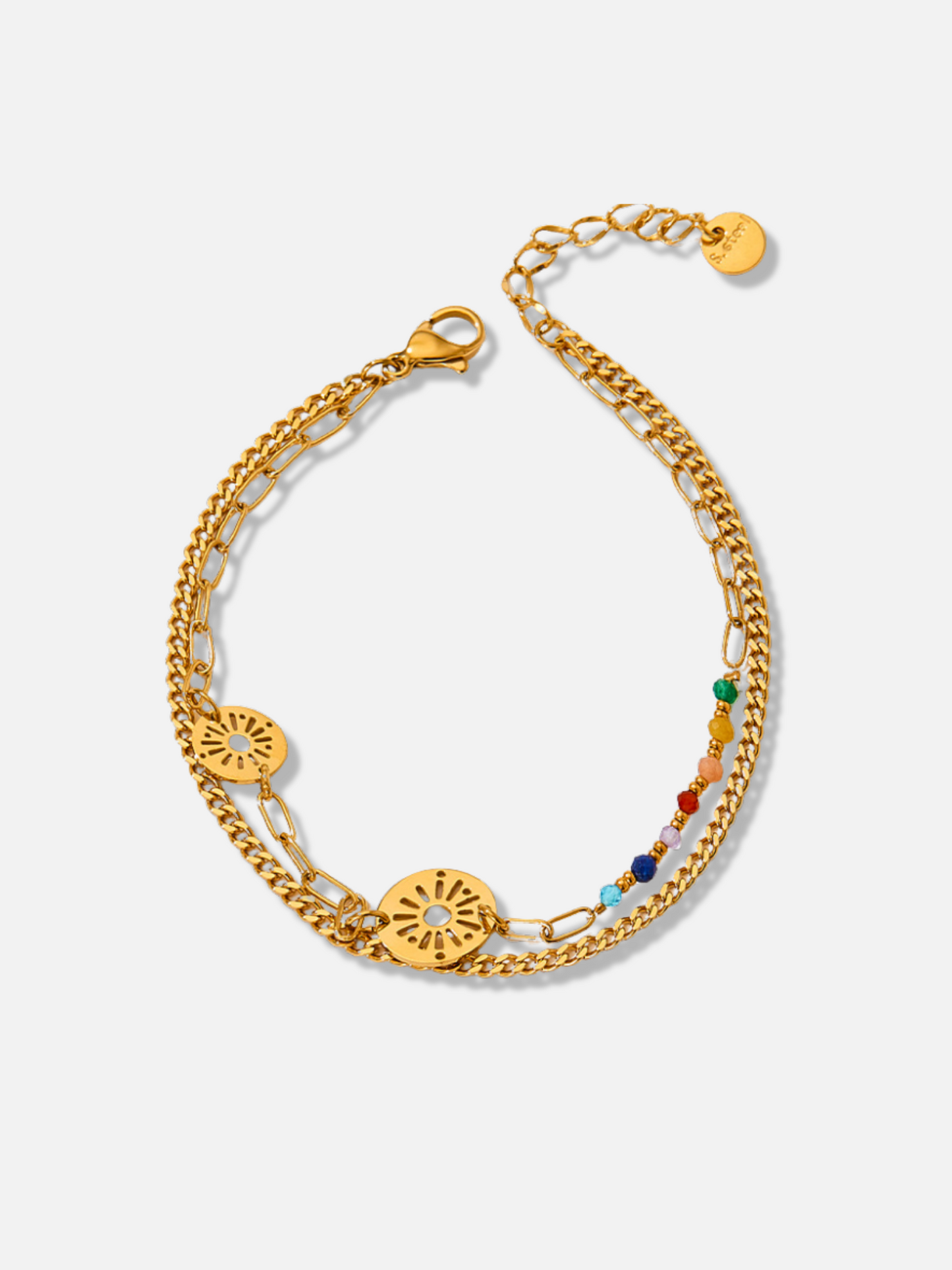 Multicolor Zircon Chain Bracelets