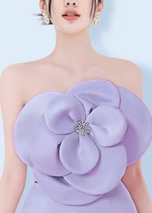 Purple Cold Shoulder Cotton Two Piece Set Sleeveless