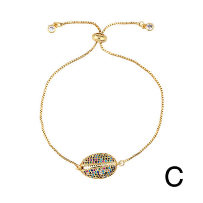 Adrianna Dainty Shell Zircon Bracelet