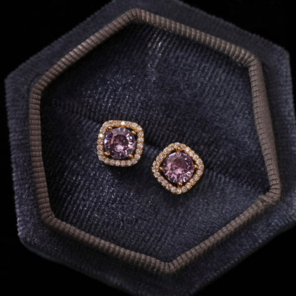 Angelica Amethyst Stud Earrings