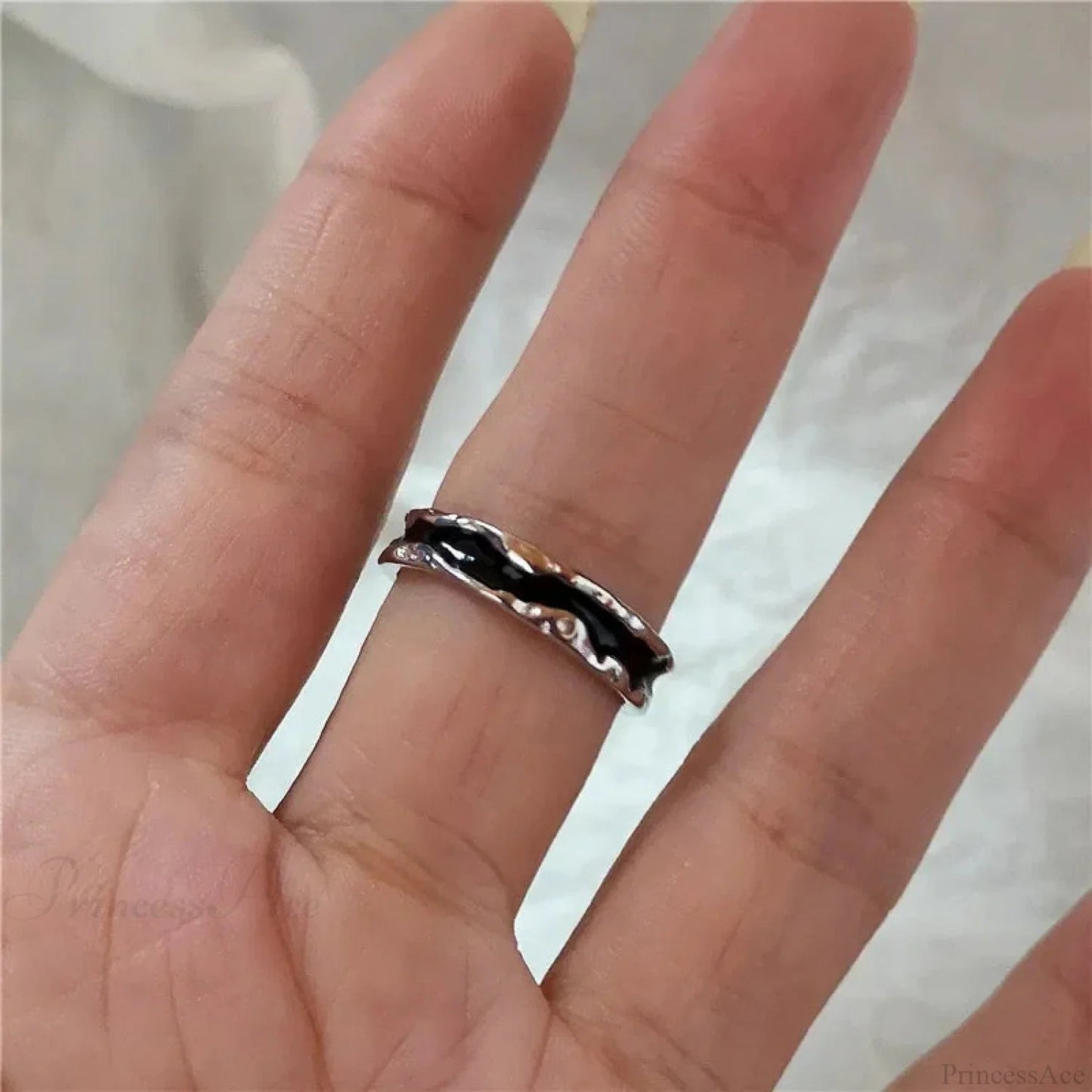 Gothic Cross Heart Ring