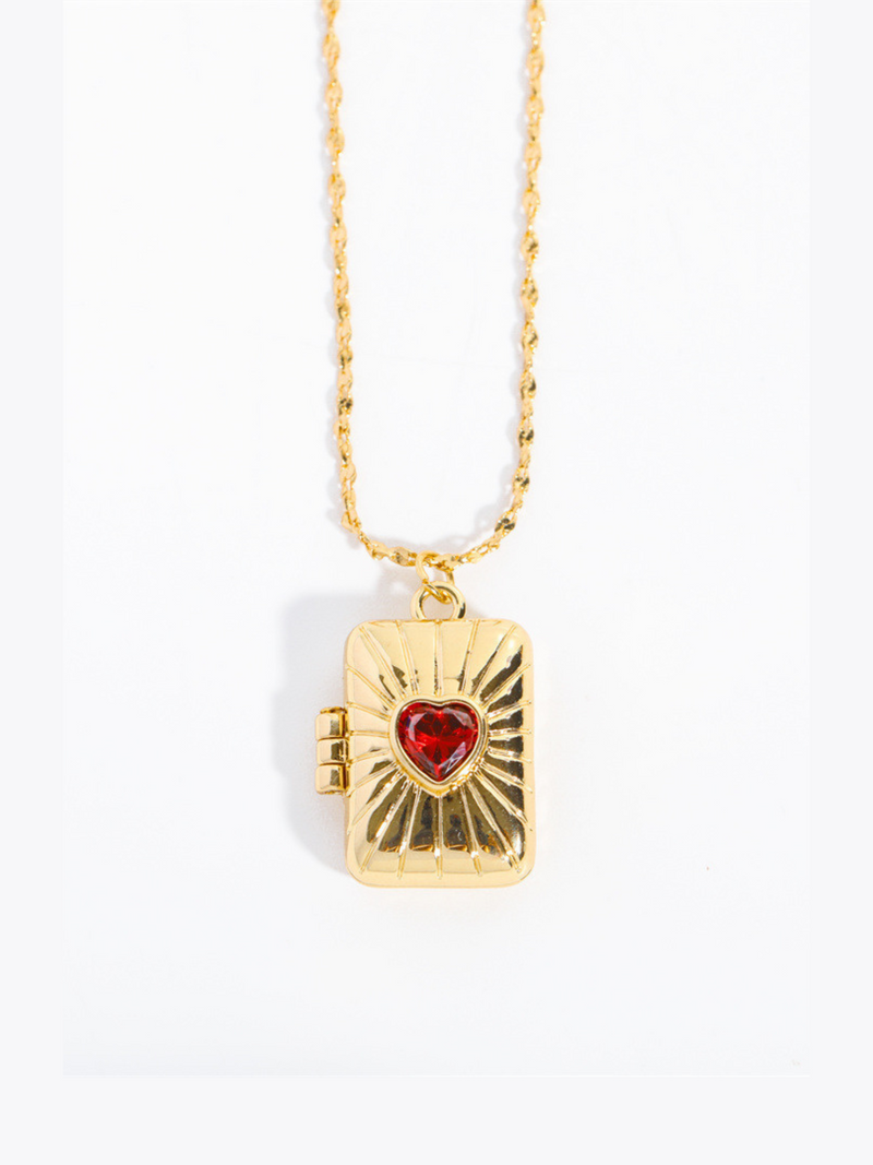 Moon-star Locket Necklace