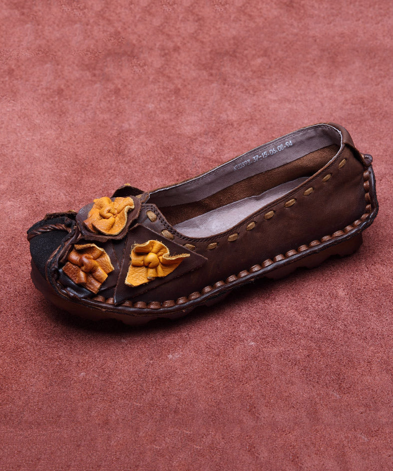 Splicing Penny Loafers Rose Genuine Leather