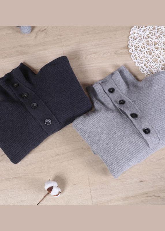 Boutique Grey Knit Fall Sweater