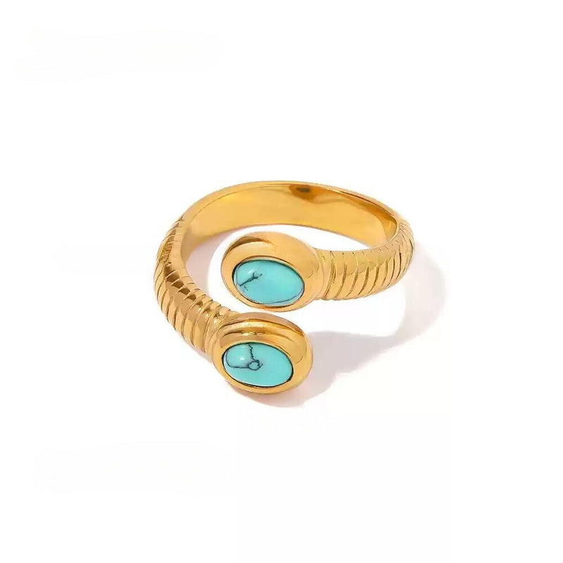 Zelda Snake Gemstone Ring