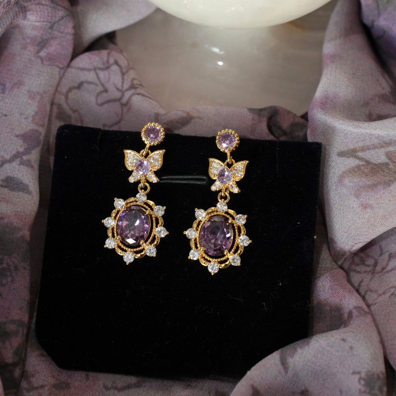 Violet Flutter Earrings