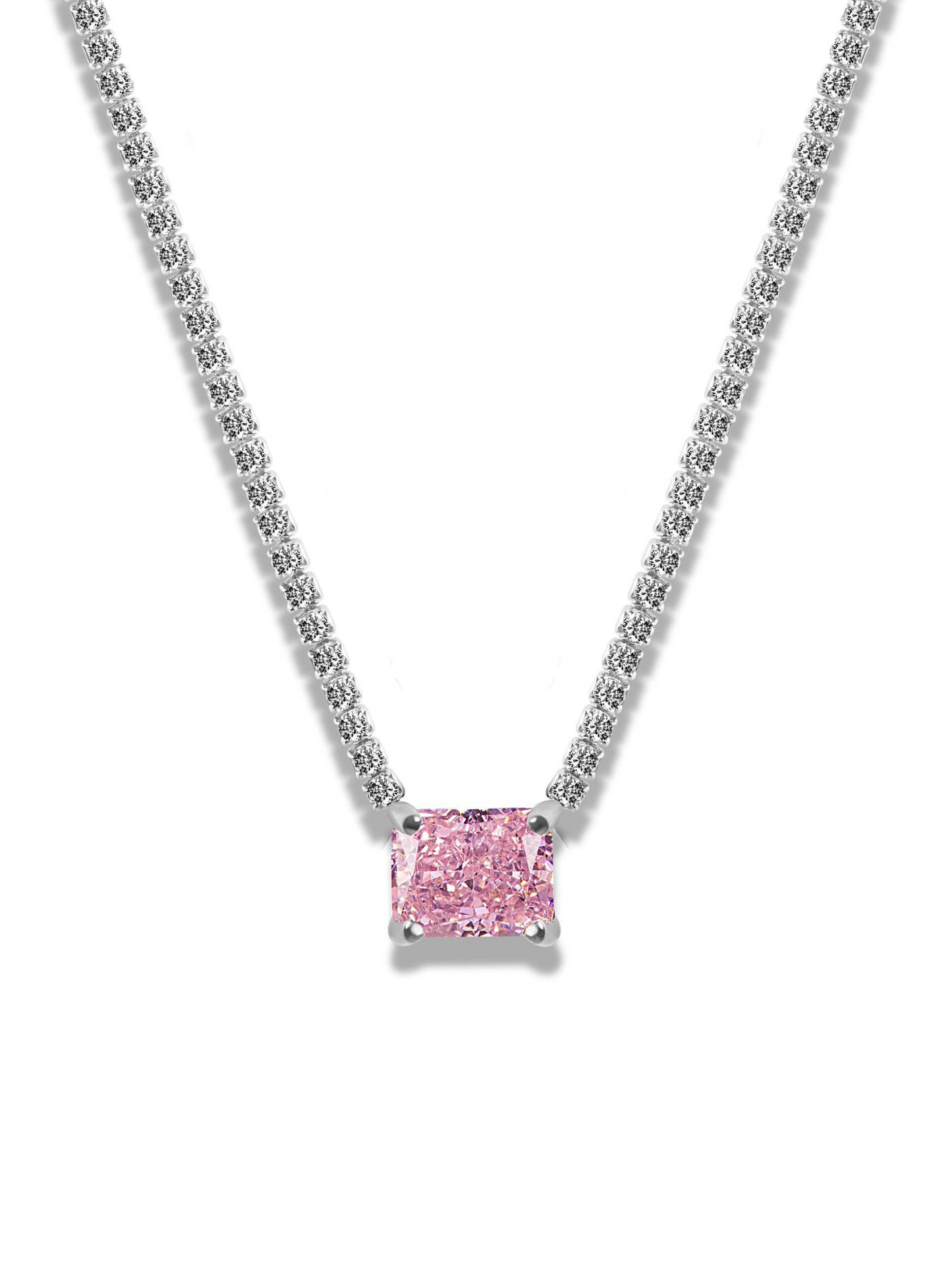 Tennis Chain Pendant Necklace