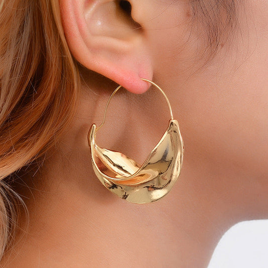 Street Geometric Patchwork Asymmetrical Earrings