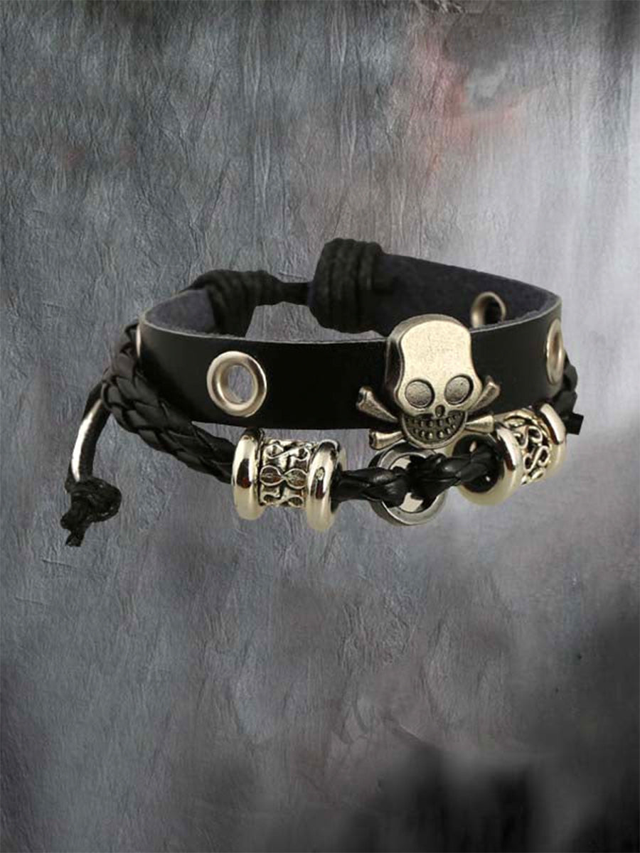 Skull Punk Belt Bracelet