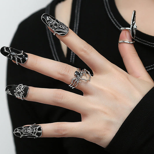 Punk Unique Spider Ring