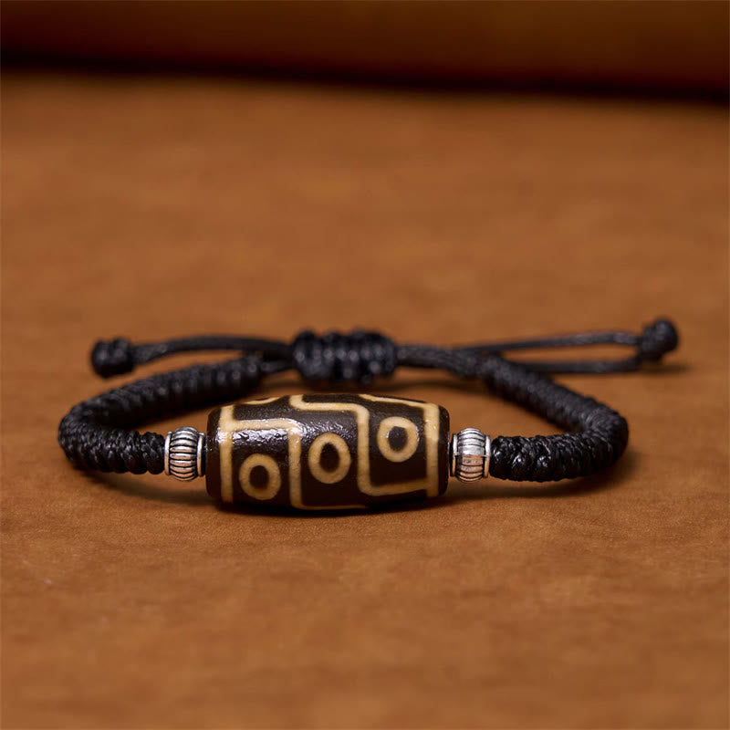 Spiritual Bracelet | Tibetan Nine-eye and Three-eyed Dzi Beads